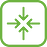 Green pixel art design with arrows pointing outward, possibly representing garage door motor functionality. A Grade Garage Doors, Perth